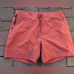 TEN THOUSAND mens size medium  rose coloured lined shorts